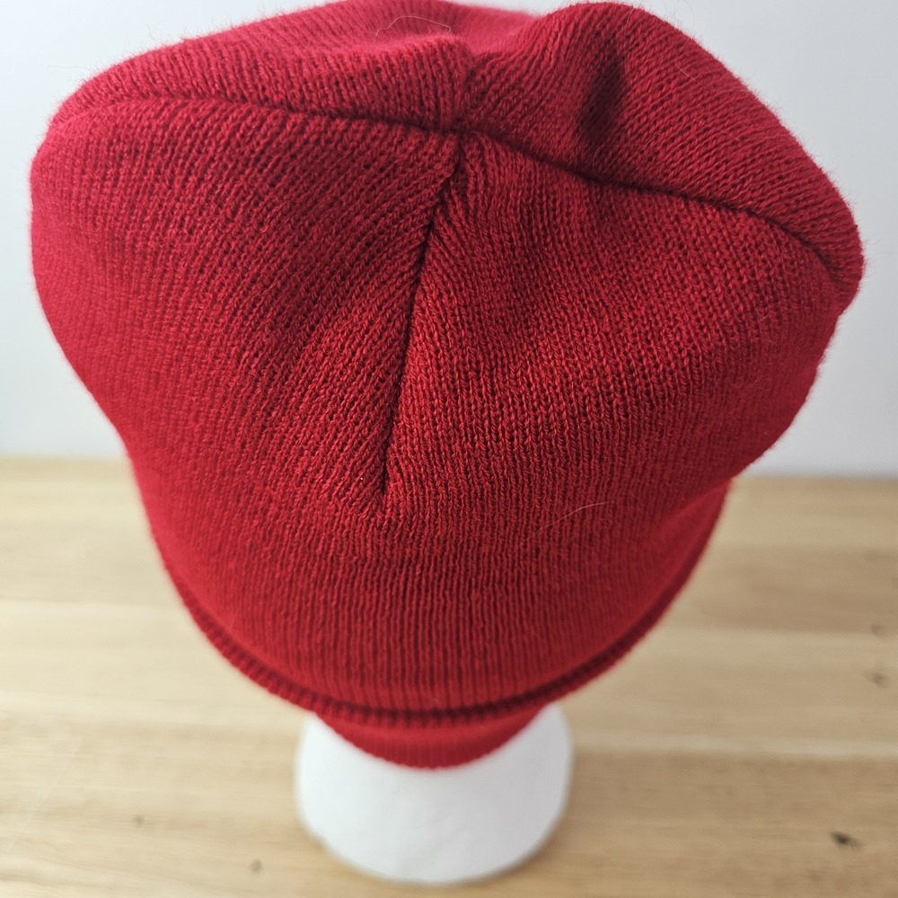 BUC-EES Bucees Bucky Beaver Mascot Red BEANIE Cuff Cap Adult One Size Hat - Picture 4 of 5